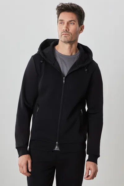 Robert Barakett Brixton Zip Hoodie In Black