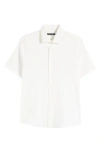 ROBERT BARAKETT ROBERT BARAKETT CALYX COTTON BLEND JACQUARD SHORT SLEEVE BUTTON-UP SHIRT