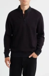 Robert Barakett Cedro Quarter Zip Pullover In Burgundy