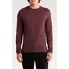 Robert Barakett Christopher Long Sleeve Pima Cotton T-shirt In Burgundy