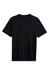 Robert Barakett Colson Mélange Stretch Pima Cotton T-shirt In Black