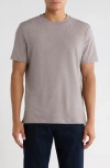 Robert Barakett Colson Mélange Stretch Pima Cotton T-shirt In Gray