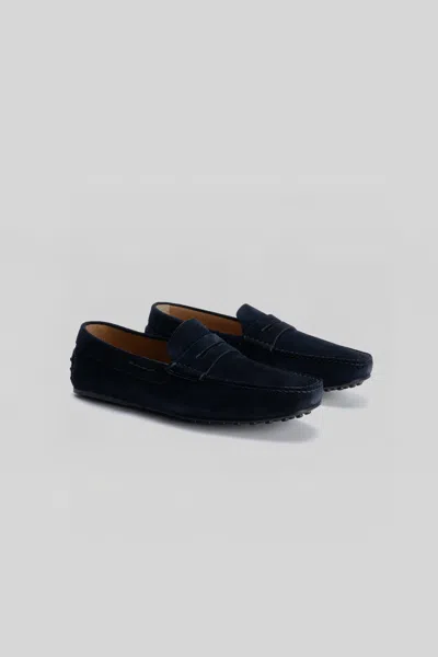 Robert Barakett Conor Penny Loafer In Blue