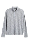 Robert Barakett Crestwood Half Zip Pullover In Grey/navy