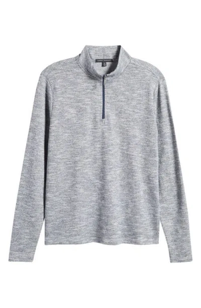 Robert Barakett Crestwood Half Zip Pullover In Grey/navy
