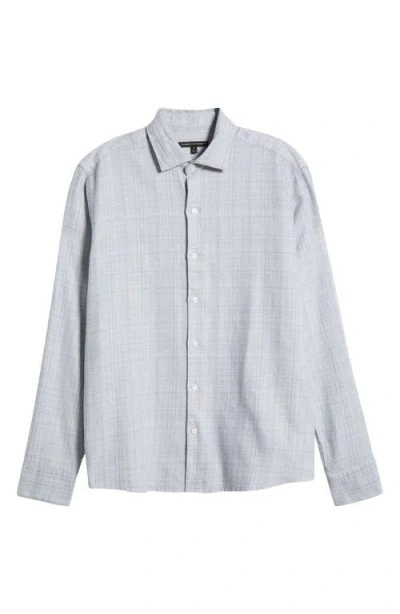 Robert Barakett Cunningham Plaid Cotton Button-up Shirt In Light Blue
