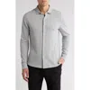 Robert Barakett Dobston Cotton Blend Button-up Shirt In Gray