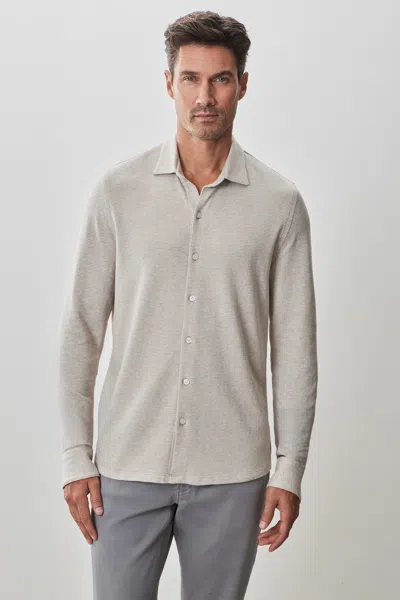 Robert Barakett Dobston Knit Shirt In Tan