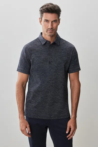 Robert Barakett Duke Short Sleeve Polo In Navy
