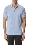Robert Barakett Duke Space Dye Polo In Light Blue