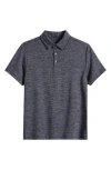 Robert Barakett Payne Space Dye Jacquard Polo In Navy