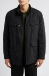 Robert Barakett Dunkley Technical Field Coat In Black