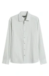 Robert Barakett Evender Microdot Print Button-up Shirt In White