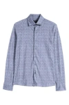 Robert Barakett Ezra Button-up Shirt In Blue