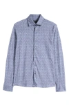 Robert Barakett Ezra Button-up Shirt In Blue