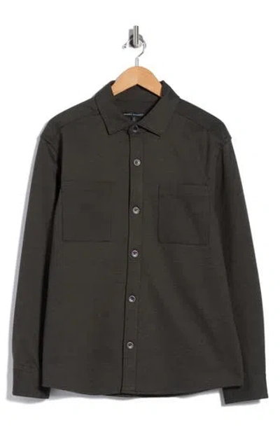 Robert Barakett Fegan Long Sleeve Overshirt In Yellow