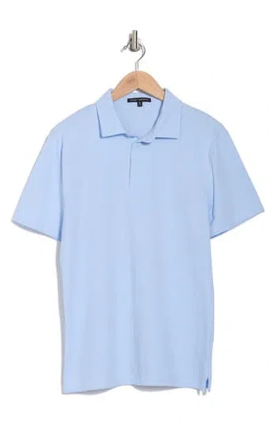 Robert Barakett Feni Cotton Polo In Light Blue