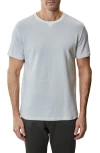 Robert Barakett Fitch Feeder Stripe Rib Trim T-shirt In Light Grey