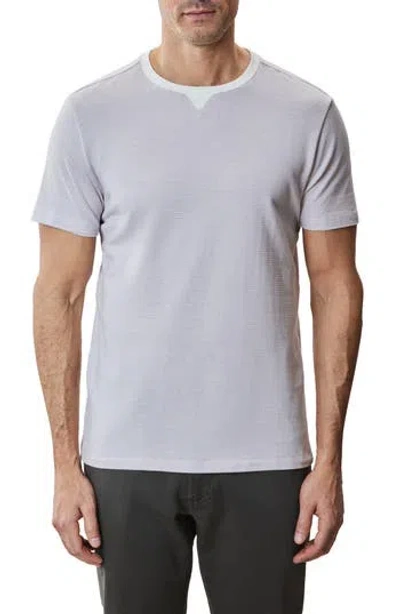 Robert Barakett Fitch Feeder Stripe Rib Trim T-shirt In Purple