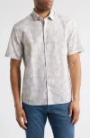Robert Barakett Aspen Floral Short Sleeve Button-up Shirt In Multi