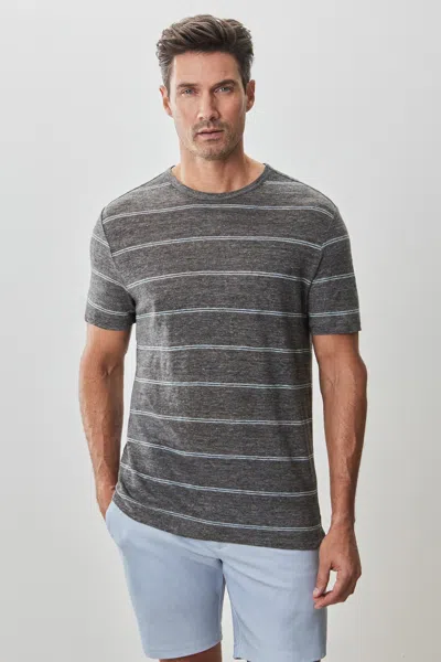 Robert Barakett Folsom Tee In Charcoal