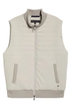 Robert Barakett Fremantle Quilted Corduroy Vest In Burgundy