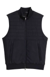 Robert Barakett Fremantle Quilted Corduroy Vest In Navy