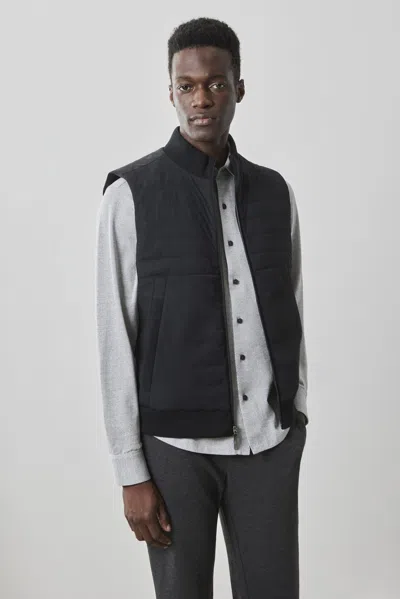 Robert Barakett Fremantle Quilted Vest In Black