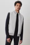 Robert Barakett Fremantle Quilted Vest In Gray