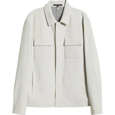 Robert Barakett Fremantle Technical Knit Jacket In Stone
