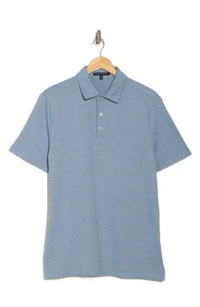 Robert Barakett Galek Knit Polo In Blue
