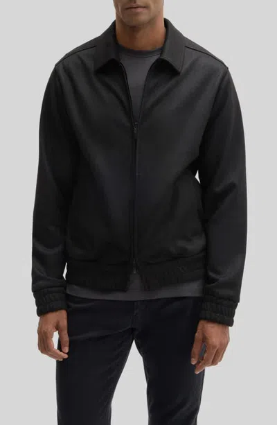 Robert Barakett Gareth Cropped Zip Jacket In Black