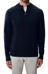 Robert Barakett Gellar Half Zip Sweater In Blue