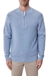 Robert Barakett Gellar Half Zip Sweater In Blue
