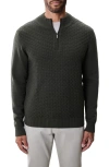 Robert Barakett Gellar Half Zip Sweater In Green