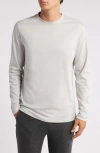 Robert Barakett Georgia Long Sleeve T-shirt In Chalk