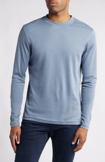 Robert Barakett Georgia Long Sleeve T-shirt In Metallic