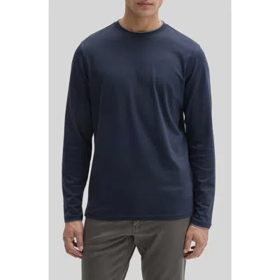 Robert Barakett Georgia Pima Cotton Long Sleeve T-shirt In Blue