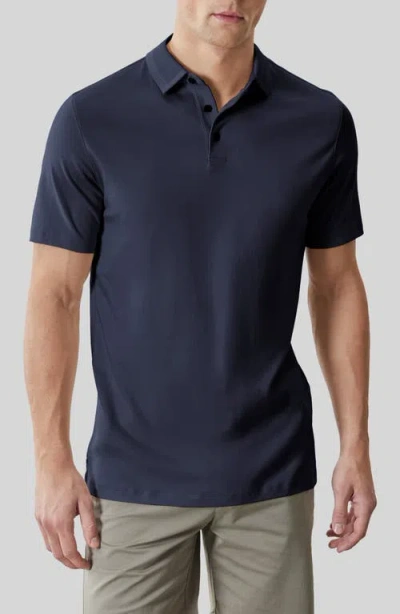 Robert Barakett Georgia Pima Cotton Polo In Blue