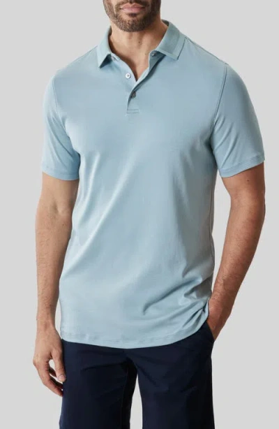 Robert Barakett Georgia Pima Cotton Polo In Blue