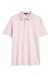 Robert Barakett Georgia Pima Cotton Polo In Pink Fog