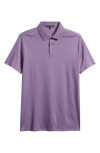 Robert Barakett Georgia Pima Cotton Polo In Purple