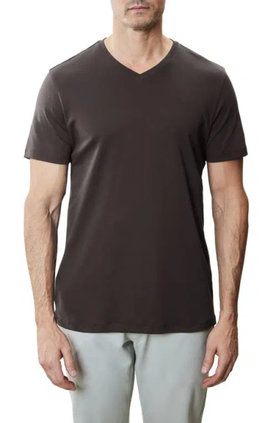 Robert Barakett Georgia Regular Fit V-neck T-shirt In Espresso