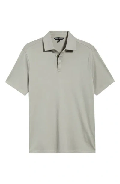 Robert Barakett Georgia Solid Pima Cotton Polo In Gray