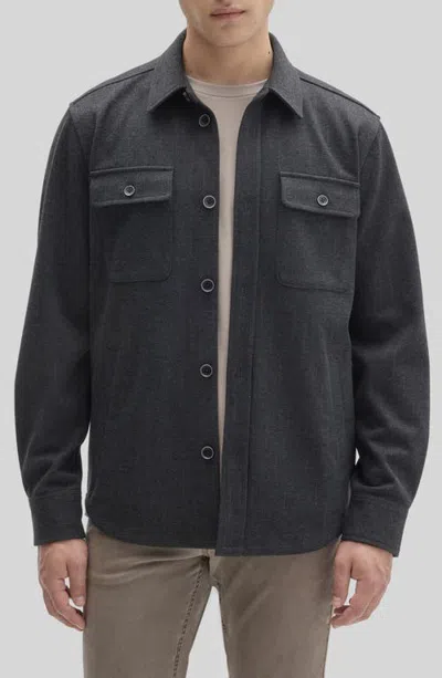 Robert Barakett Gibbs Button Front Jacket In Graphite