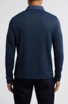 Robert Barakett Glendale Long Sleeve Cotton Blend Polo In Blue