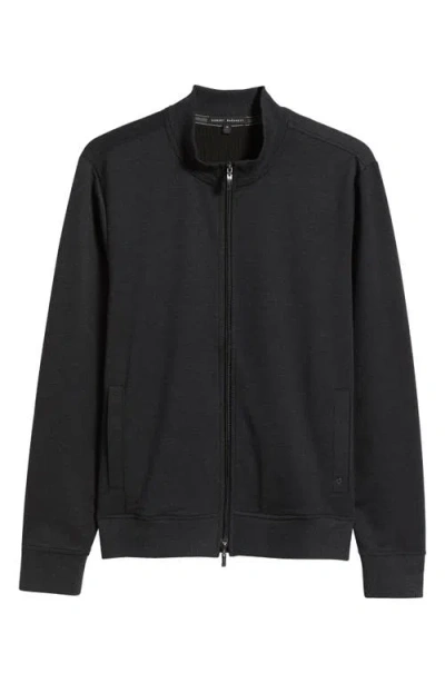 Robert Barakett Halton Melangé Stretch Full Zip Jacket In Black