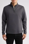 Robert Barakett Hanwell Half Zip Pullover In Gray