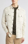 Robert Barakett Heller Button-up Overshirt In Cream