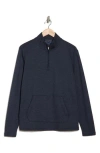 Robert Barakett Hobart Half Zip Pullover In Dark Caspian